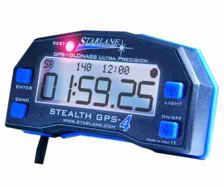 CSTHGPS4LT STARLANE STEALTH GPS-4 LITE Cronometro GPS Intertempi Velocità Contaore Scarico Tempi e velocità