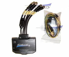 Entradas del módulo STARLANE RID MOTO CAN BUS para RPM, WHEEL SPEED, GEAR + 3 canales analógicos + acelerómetro triaxial