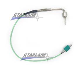 STARLANE THERMOCOUPLE K Professioneller Abgastemperatursensor Ultraschnell mit freiliegendem Gelenk und abgewinkeltem Innenflansch M12
