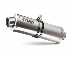 Exhaust Storm by Mivv Muffler Oval Steel for Aprilia Rsv 1000 1998 > 2003