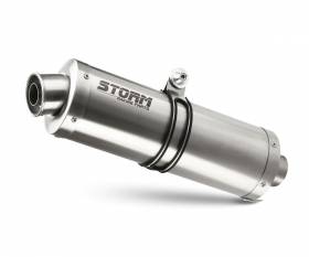 Exhaust Storm by Mivv Oval Stainless Steel for Aprilia RSV4 2009 > 2016