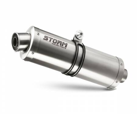 74.A.008.LX2 Exhaust Storm by Mivv Oval Stainless Steel for Aprilia RSV4 2009 > 2016