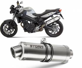 Exhaust Storm by Mivv Muffler Oval Steel for Bmw F 800 R 2009 > 2016