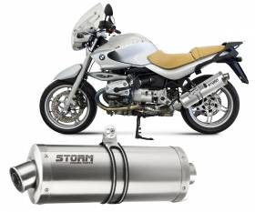 Exhaust Storm by Mivv Muffler Oval Steel for Bmw R 1150 R 2000 > 2006