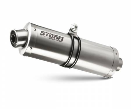 74.B.004.LX2 Exhaust Storm by Mivv Muffler Oval Steel for Bmw R 1200 Gs 2008 > 2009