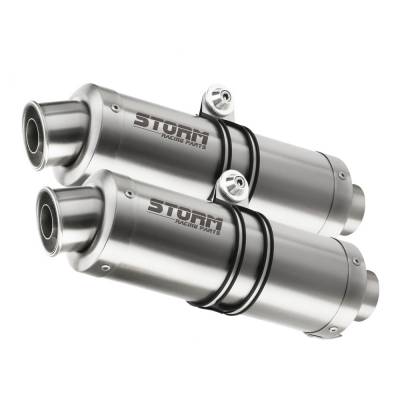 74.D.018.LXS Exhaust Storm by Mivv Mufflers Gp Steel for Ducati Monster S4 2001 > 2003