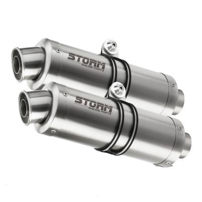 74.D.017.LXS Exhaust Storm by Mivv Mufflers Gp Steel for Ducati Monster 750 1999 > 2002