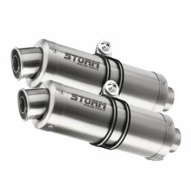 Exhaust Storm by Mivv Mufflers Gp Steel for Ducati Monster 796 2010 > 2014