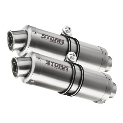 74.D.025.LXS Exhaust Storm by Mivv Mufflers Gp Steel for Ducati Monster 1100 2008 > 2010