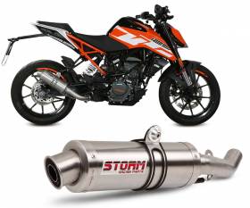 Full System Storm by Mivv Muffler Gp Steel Complete for Ktm Rc 125 2014 > 2016