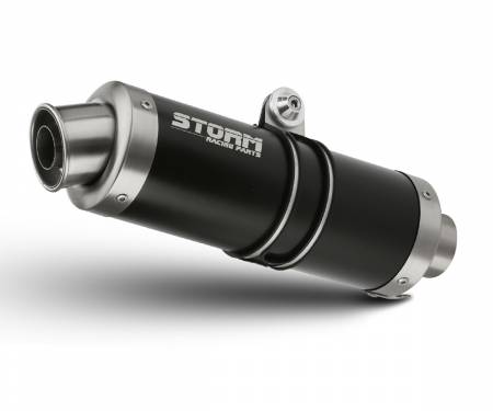 74.S.034.LXSB Exhaust Storm by Mivv Mufflers Gp Nero Steel for Suzuki Gsx-r 1000 2009 > 2011