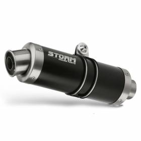 Exhaust Storm by Mivv Muffler Gp Nero Steel for Suzuki Gsx 250 R 2017 > 2020