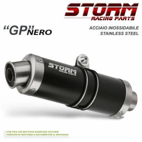 Scarico Storm by Mivv Gp Nero acciaio inox per Triumph Speed Triple 2016 > 2017