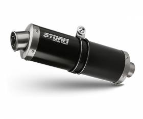 Full System Storm by Mivv Muffler Oval Nero Steel for Yamaha Mt-07 2014 > 2020