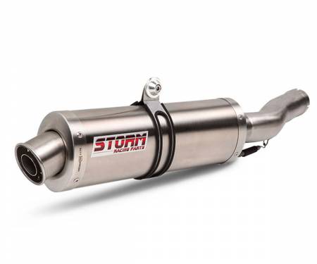 74.Y.049.LX1 Full System Storm by Mivv Muffler Oval Steel for Yamaha Tracer 900 2013 > 2020