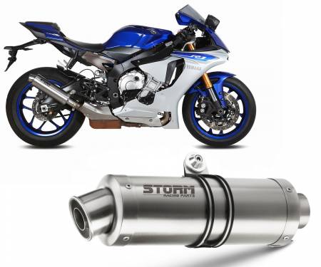 74.Y.050.LXS Exhaust Storm by Mivv Muffler Gp Steel for Yamaha Yzf 1000 R1 2015 > 2016