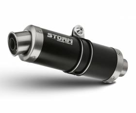 Scarico Storm by Mivv Gp Nero acciaio inox per Yamaha Yzf 600 R6 2017 > 2022