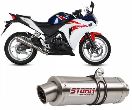 74.H.047.KXS Catalyzed Exhaust Storm by Mivv Gp Stainless Steel Honda Cbr 250 R 2011 > 2014