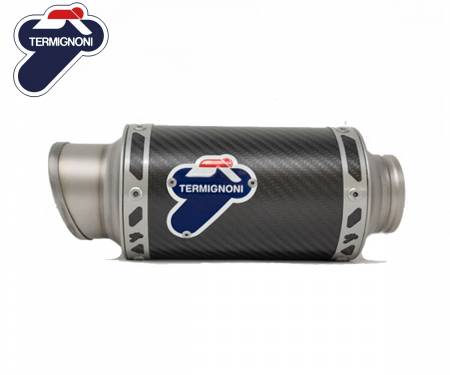 Y122094SO05 Stainless Steel\Carbon Muffler Exhaust + Link Pipe Termignoni for Yamaha R1 Cat 2015 > 2021