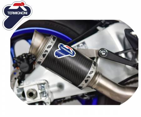 Y123094SO05 Stainless Steel\Carbon Muffler Exhaust + Decat Termignoni for Yamaha R1 Decat 2015 > 2021