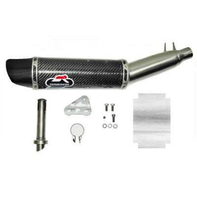 H105080CC Honda Nc 750 S 2012 > 2020 Exhaust Termignoni Muffler Conical Carbon Stainless Steel 