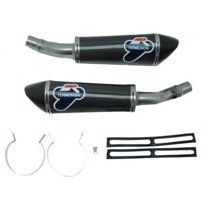 K066080CC Kawasaki Z 1000 2010 > 2014 Exhausts Termignoni Mufflers Conical Carbon Stainless Steel 