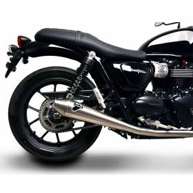 Triumph Street Twin 2016 > 2020 Complete Exhaust Termignoni Muffler Conical Stainless Steel 
