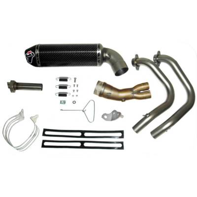 Y104090CV Yamaha Mt07 2014 > 2020 Complete Exhaust Termignoni Muffler Relevance Carbon Stainless Steel 