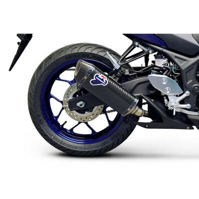 Y108094CF Yamaha Yzf R3 2015 > 2020 Auspuff Termignoni Schalldampfer Force Carbon Edelstahl 