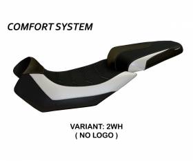 Housse de selle Nuoro 2 Comfort System Blanche (WH) T.I. pour APRILIA CAPONORD 1200 2013 > 2017