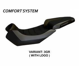 Seat saddle cover Nuoro 2 Comfort System Gray (GR) T.I. for APRILIA CAPONORD 1200 2013 > 2017