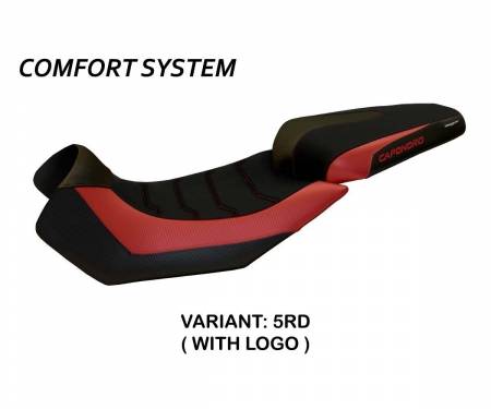 AC12N2C-5RD-1 Seat saddle cover Nuoro 2 Comfort System Red (RD) T.I. for APRILIA CAPONORD 1200 2013 > 2017