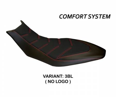 ADD71TC-3BL-4 Housse de selle Trieste Comfort System Noir (BL) T.I. pour APRILIA DORSODURO 750 2010 > 2020