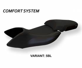 Seat saddle cover Praya 1 Comfort System Black (BL) T.I. for APRILIA MANA 850 2007 > 2016