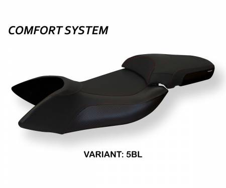 AM8P1C-5BL-2 Seat saddle cover Praya 1 Comfort System Black (BL) T.I. for APRILIA MANA 850 2007 > 2016