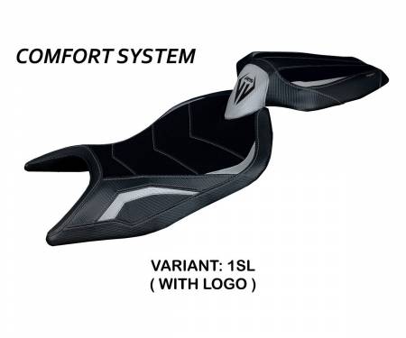 ARS66NC-1SL-1 Housse de selle Naxos Comfort System Argent (SL) T.I. pour APRILIA RS 660 2021 > 2024