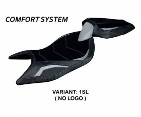 Housse de selle Naxos Comfort System Argent (SL) T.I. pour APRILIA RS 660 2021 > 2024