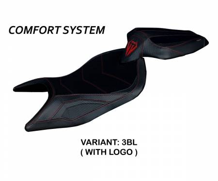 ARS66NC-3BL-1 Housse de selle Naxos Comfort System Noir (BL) T.I. pour APRILIA RS 660 2021 > 2024