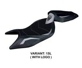 Seat saddle cover Naxos Ultragrip Silver (SL) T.I. for APRILIA RS 660 2021 > 2024