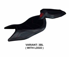 Seat saddle cover Naxos Ultragrip Black (BL) T.I. for APRILIA RS 660 2021 > 2022