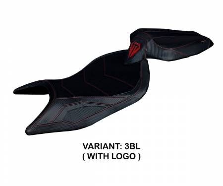 ARS66NU-3BL-1 Housse de selle Naxos Ultragrip Noir (BL) T.I. pour APRILIA RS 660 2021 > 2024
