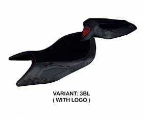 Seat saddle cover Naxos Black (BL) T.I. for APRILIA RS 660 2021 > 2024