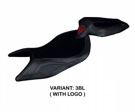 ARS66N-3BL-1 Seat saddle cover Naxos Black (BL) T.I. for APRILIA RS 660 2021 > 2024