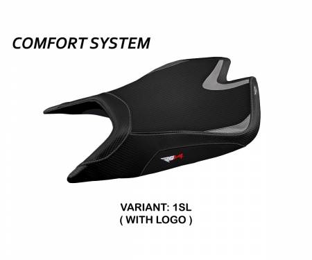 ARSV421LC-1SL-1 Sattelbezug Sitzbezug Leon Comfort System Silber (SL) T.I. fur APRILIA RSV4 2021 > 2023