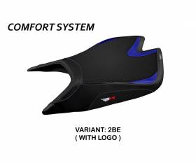 Seat saddle cover Leon Comfort System Blue (BE) T.I. for APRILIA RSV4 2021 > 2023