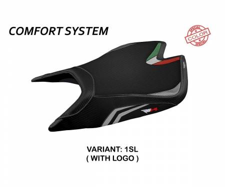 ARSV421LSC-1SL-1 Seat saddle cover Leon Special Color Comfort System Silver (SL) T.I. for APRILIA RSV4 2021 > 2023