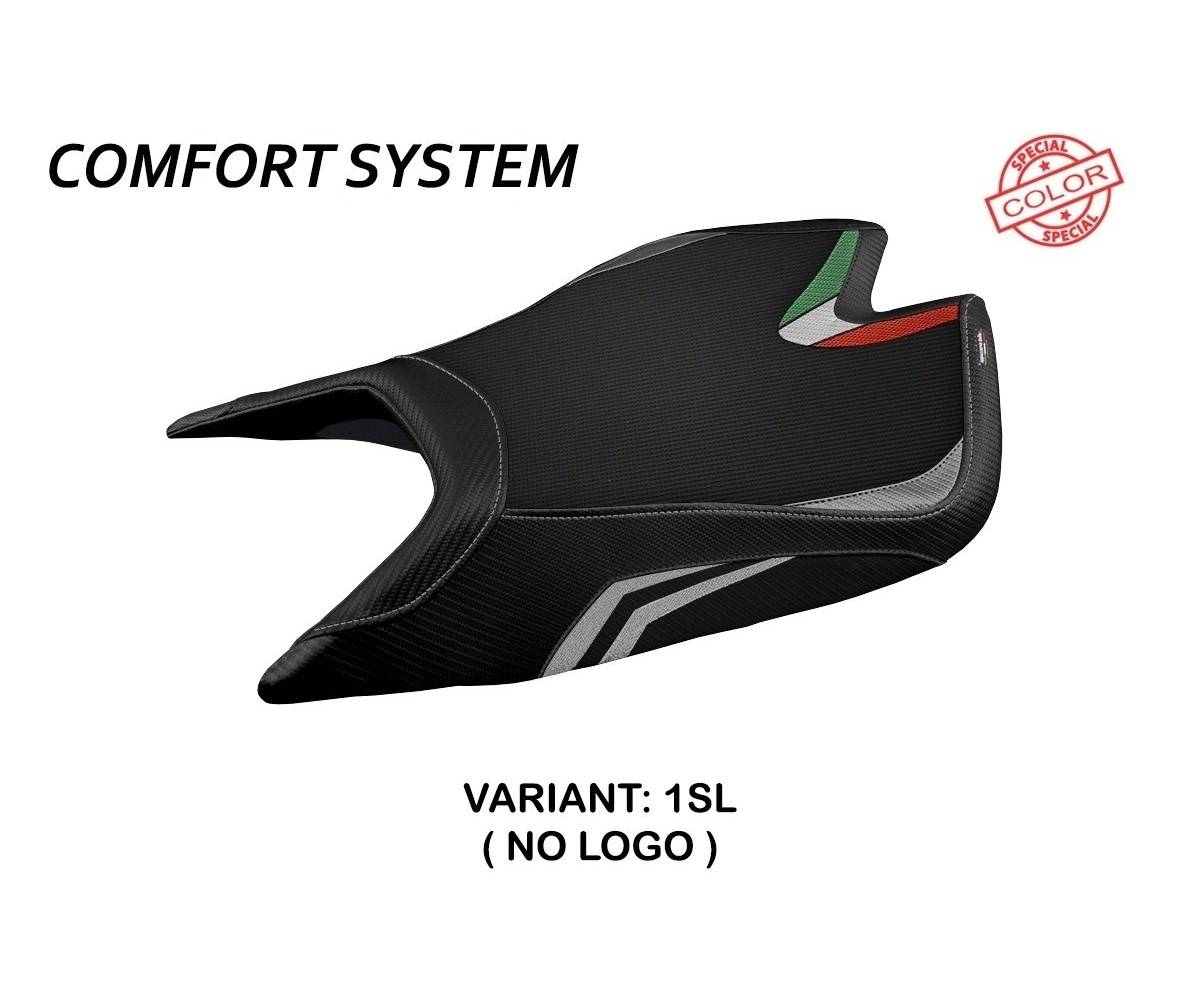 ARSV421LSC-1SL-2 Funda Asiento Leon Special Color Comfort System Plata (SL) T.I. para APRILIA RSV4 2021 > 2023