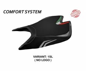 Sattelbezug Sitzbezug Leon Special Color Comfort System Silber (SL) T.I. fur APRILIA RSV4 2021 > 2023