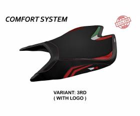 Seat saddle cover Leon Special Color Comfort System Red (RD) T.I. for APRILIA RSV4 2021 > 2023