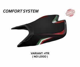 Housse de selle Leon Special Color Comfort System Tricolore (TR) T.I. pour APRILIA RSV4 2021 > 2023